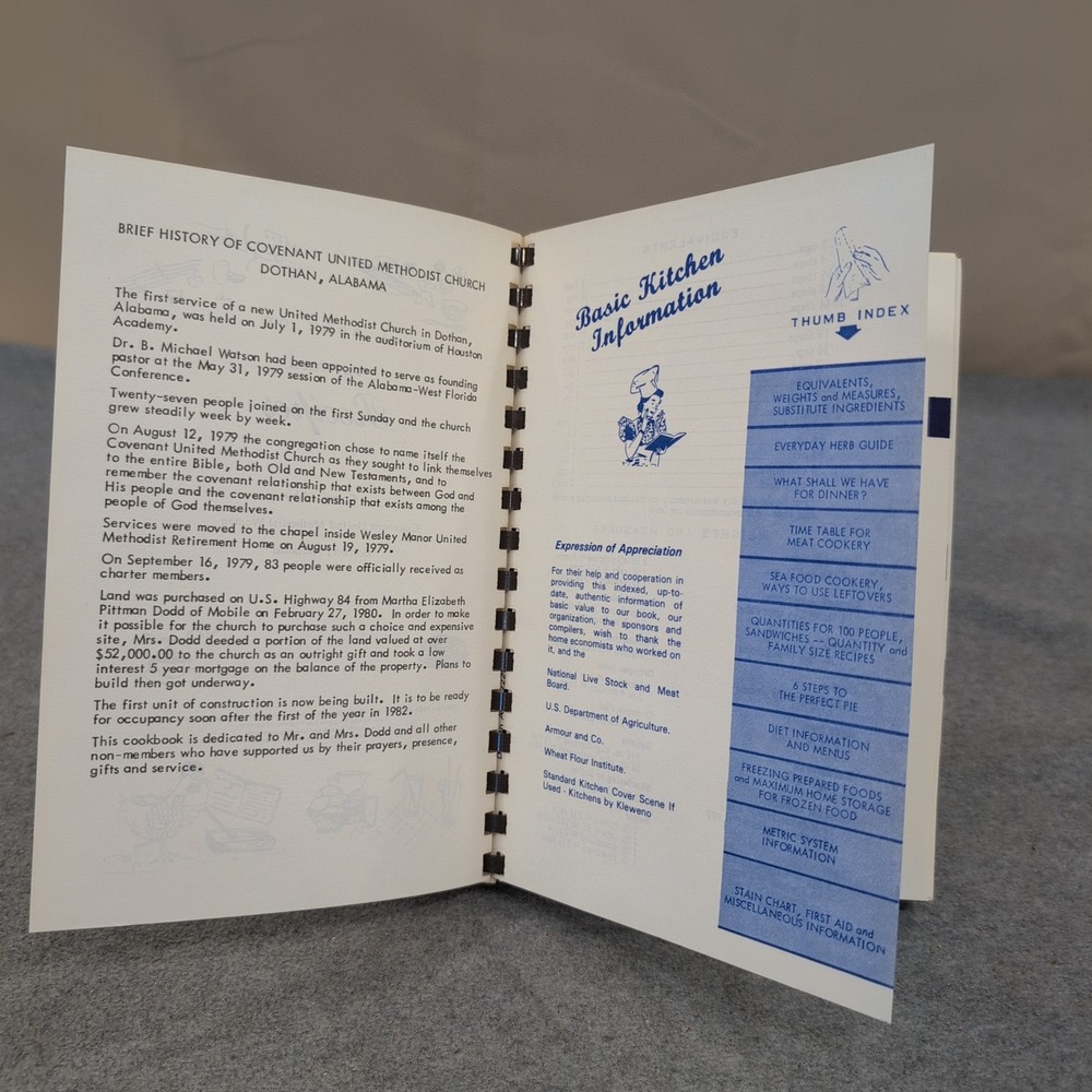 Covenant United Methodist Church Dothan Alabama Favorite Recipes Cookbook 1981 - Picture 3 of 3